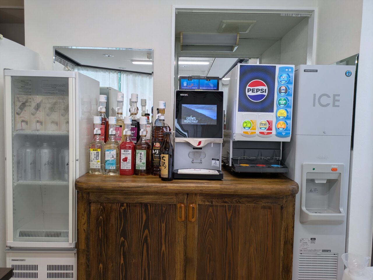 ドリンクディスペンサーの設置完了