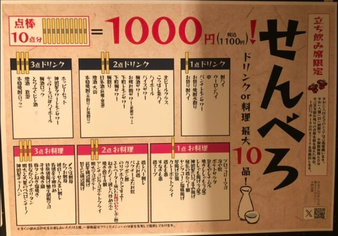大衆スタンド 神田屋のシステム