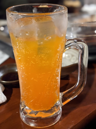 オレンジチューハイ(焼酎+オレンジジュース+炭酸)