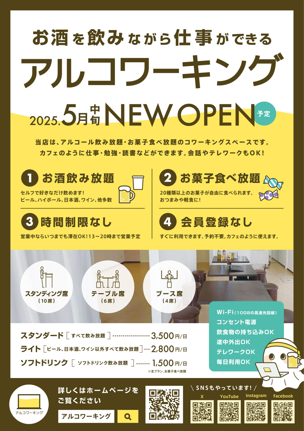 アルコワーキングのポスター