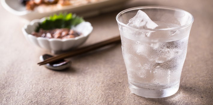 焼酎ロック(焼酎+氷)